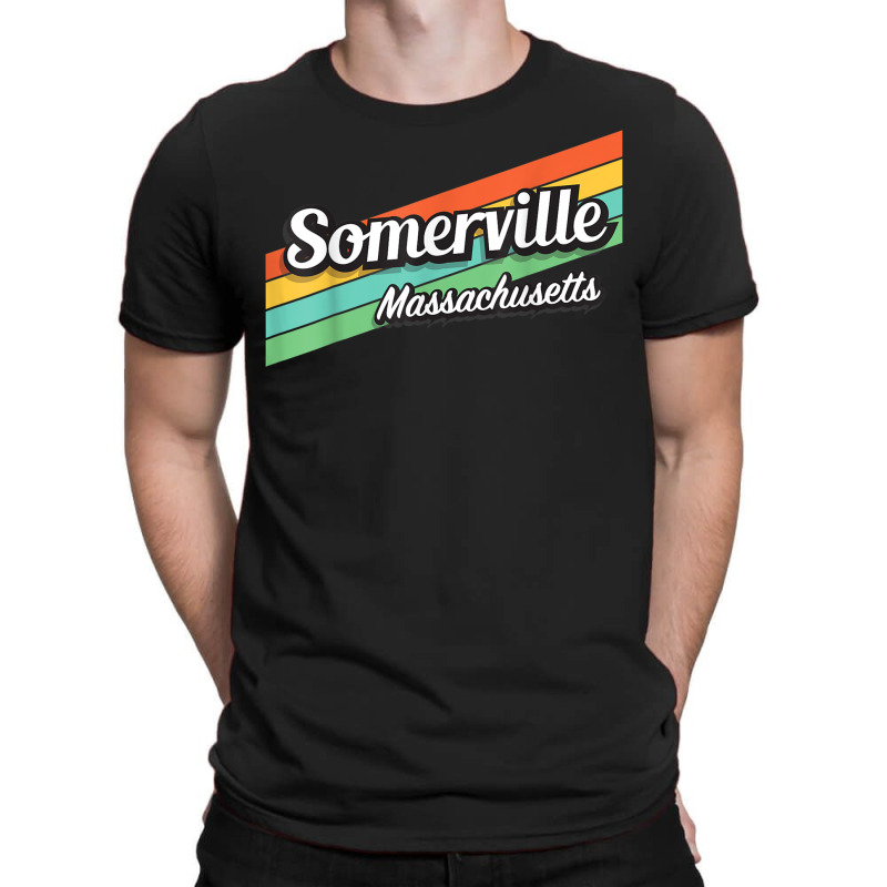 Somerville Massachusetts Retro Vintage T Shirt T-shirt | Artistshot