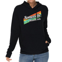 Somerville Massachusetts Retro Vintage T Shirt Lightweight Hoodie | Artistshot