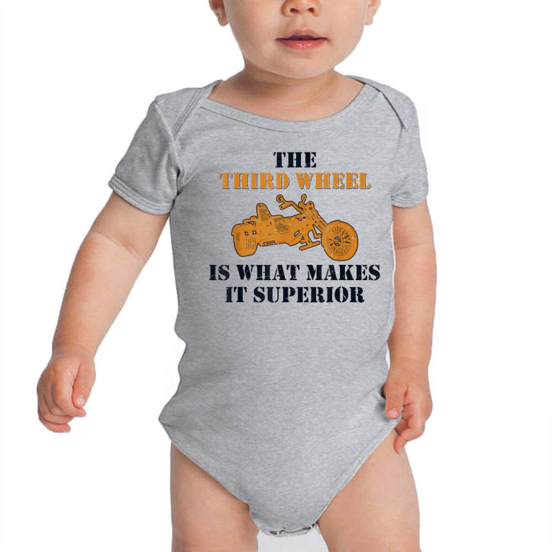 The Third Wheel Trike Motorcycle Motorbike Trike T Shirt Baby Bodysuit by cm-arts | Artistshot