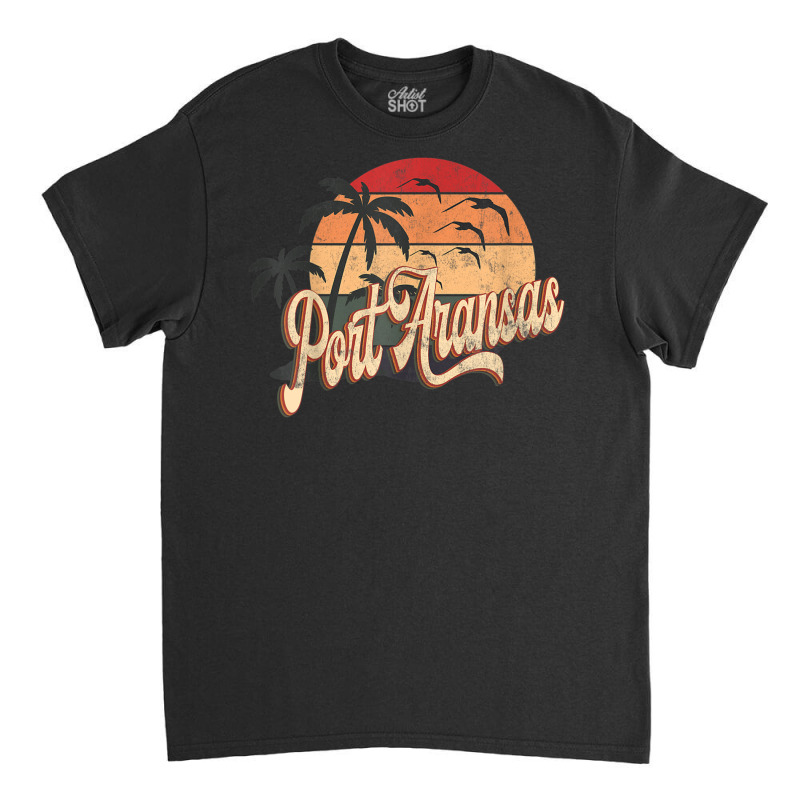 Summer Retro 70s 80s Texas Port Aransas T Shirt Classic T-shirt | Artistshot