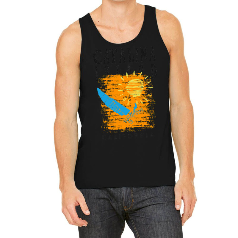 Catalina Island California Sailing Catamaran Sailboat Beam Reach Orang Tank Top by EricFatima | Artistshot