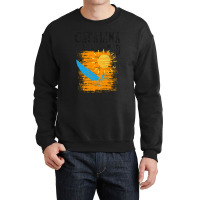 Catalina Island California Sailing Catamaran Sailboat Beam Reach Orang Crewneck Sweatshirt | Artistshot