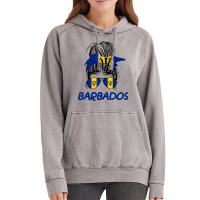 Barbados Girl Messy Bun, Barbados Flag Barbadian Women T Shirt Vintage Hoodie | Artistshot