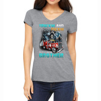 Truckin And Fuckin Is All I Know Brother Driver Lover T Shirt Women's V-neck T-shirt | Artistshot