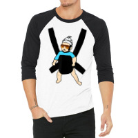 Carlos   Hangover Baby With Sunglasses In A Strap T Shirt 3/4 Sleeve Shirt | Artistshot