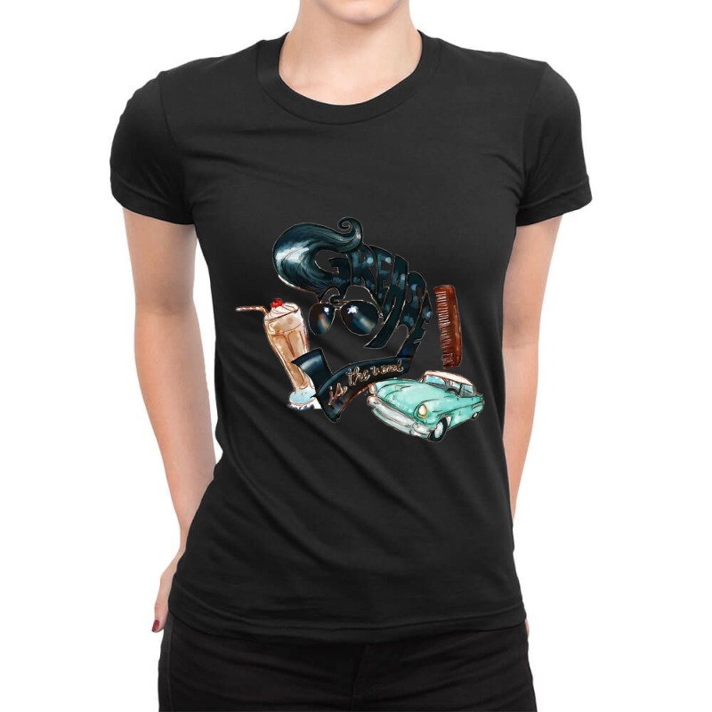 Grease The Musical Ladies Fitted T-Shirt by Jankonen637 | Artistshot