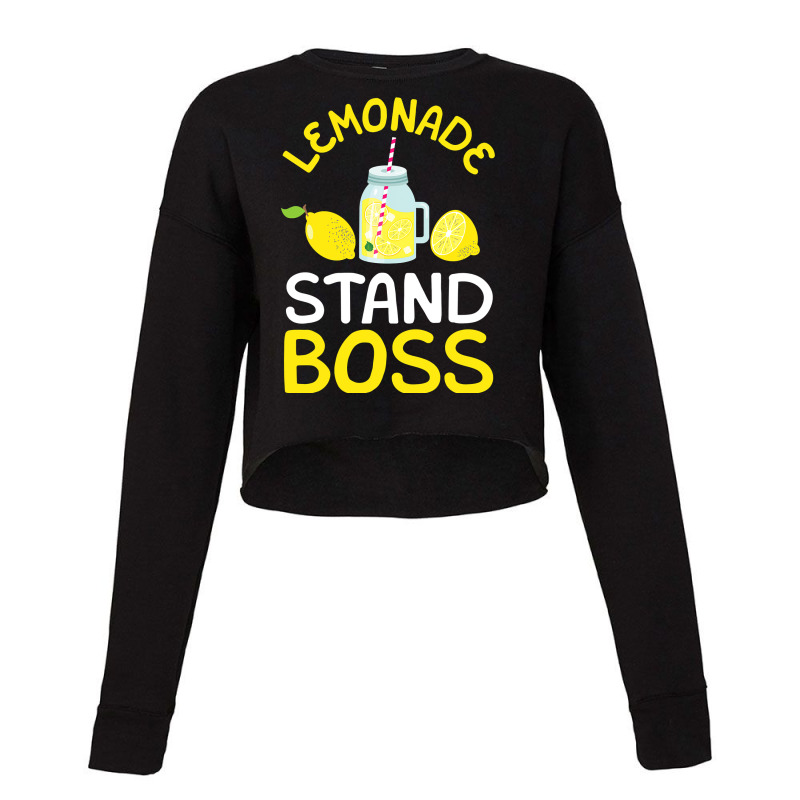 Lemonade Stand Boss Lemon Juice Gift Cropped Sweater by new121 | Artistshot