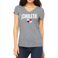 Chuleta Panamanian Slang Panama Flag T Shirt Women's V-neck T-shirt | Artistshot