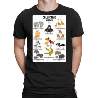 Collective Nouns Africa Animal Family Group Endangered T Shirt T-shirt | Artistshot