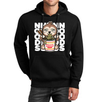 Sloth Eating Instant Noodles Cute Kawaii Ramen Noods Dark Unisex Hoodie | Artistshot