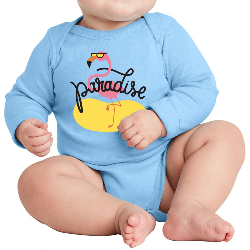 Paradise Long Sleeve Baby Bodysuit by fejena | Artistshot