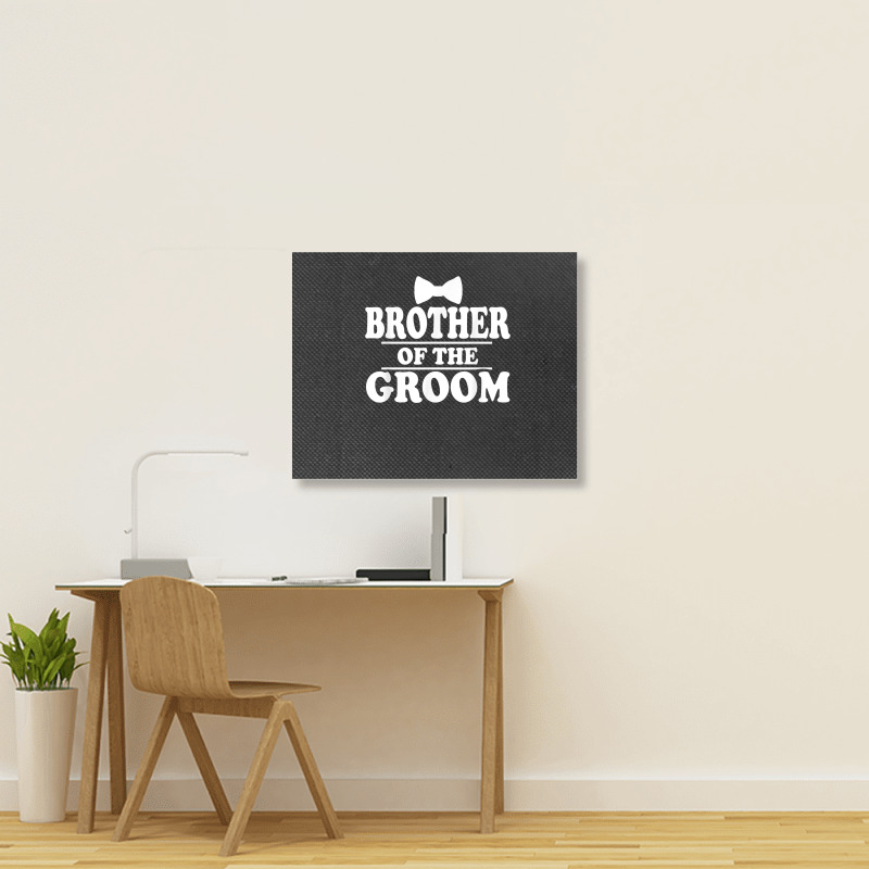 Brother Of The Groom Wedding Bachelor Party Funny Landscape Canvas Print | Artistshot