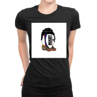 Rugby Ball With Gear Throw Pillow Ladies Fitted T-shirt | Artistshot