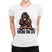 Dogs 365 Cocker Spaniel Dog   Friend For Life T Shirt Ladies Fitted T-shirt | Artistshot