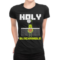 Holy Blockamole Avocado Volleyball Player Blocker Men Women Tank Top F Ladies Fitted T-shirt | Artistshot