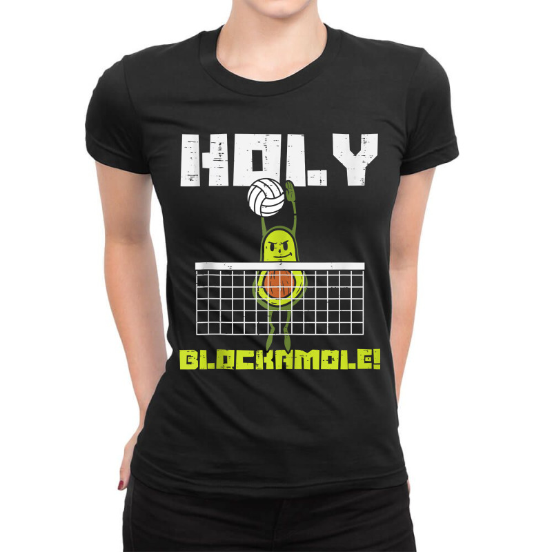 Holy Blockamole Avocado Volleyball Player Blocker Men Women Tank Top F Ladies Fitted T-Shirt by CyrusArciba | Artistshot