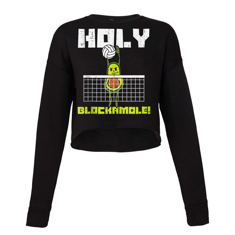 Holy Blockamole Avocado Volleyball Player Blocker Men Women Tank Top F Cropped Sweater by CyrusArciba | Artistshot