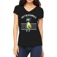 Holy Blockamole Volleyball Player Blocker Avocado For Fans Women's V-neck T-shirt | Artistshot