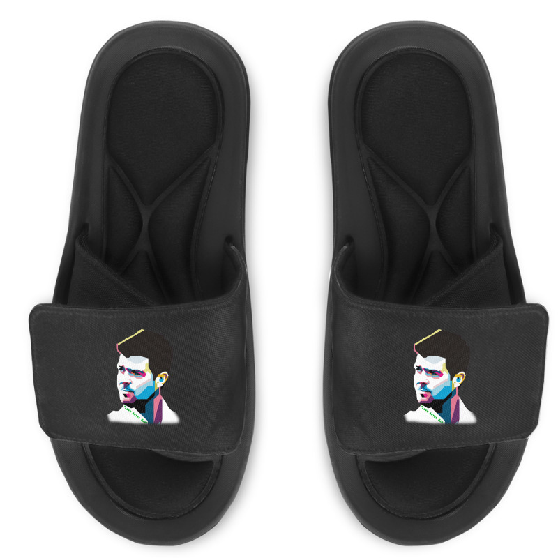 Robin Thicke Slide Sandal by fabiopio901216 | Artistshot