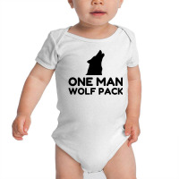 One Man Wolf Pack Baby Bodysuit | Artistshot