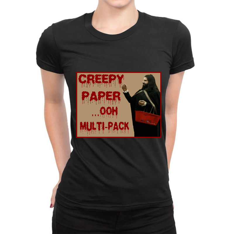 Creepy Paper Ladies Fitted T-Shirt by poppyallen | Artistshot