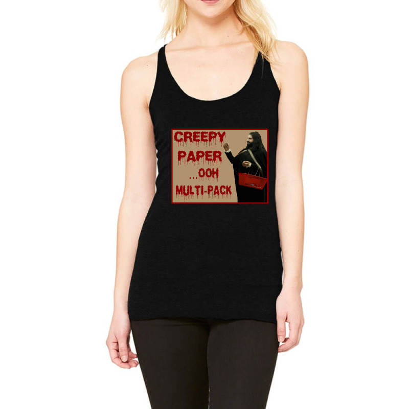 Creepy Paper Racerback Tank by poppyallen | Artistshot