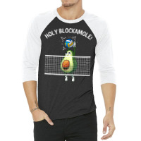 Funny Volleyball For Men Women Holy Guacamole Player Blocker T Shirt 3/4 Sleeve Shirt | Artistshot