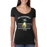 Funny Volleyball For Men Women Holy Guacamole Player Blocker T Shirt Women's Triblend Scoop T-shirt | Artistshot