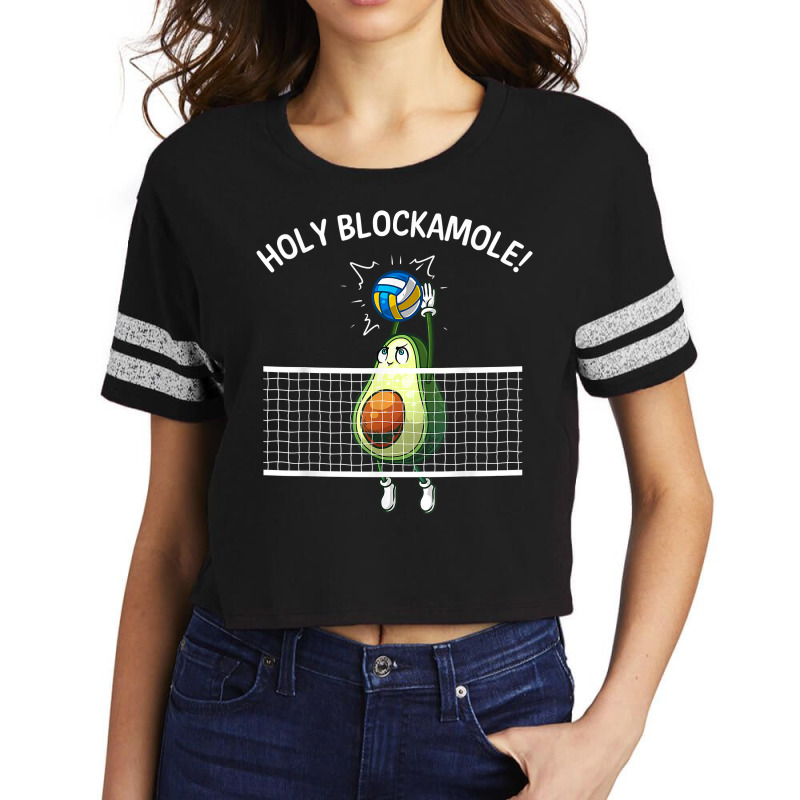 Funny Volleyball For Men Women Holy Guacamole Player Blocker T Shirt Scorecard Crop Tee by cm-arts | Artistshot