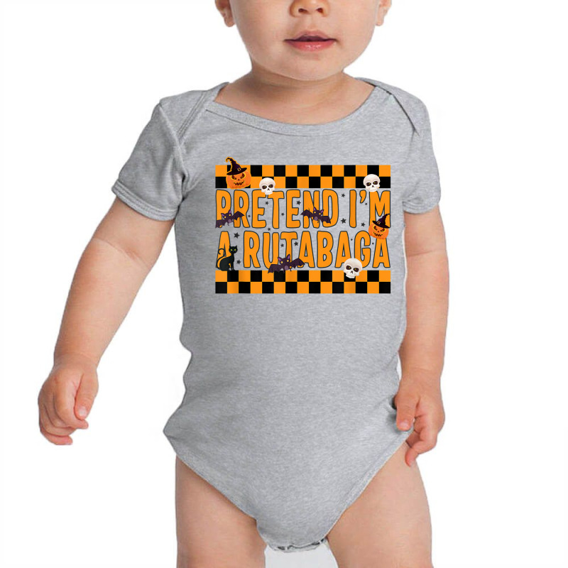 Pretend I'm A Rutabaga Costume Funny Lazy Halloween Party Sp T Shirt Baby Bodysuit | Artistshot