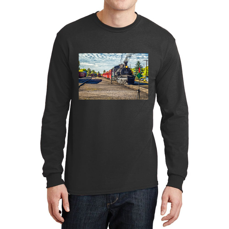 Cumbres And Toltec Narrow Gauge Railroad Chama New Mexico Yard Long Sleeve Shirts | Artistshot