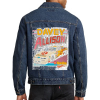 Davey Allison Havoline Vintage Racing Essential Men Denim Jacket | Artistshot