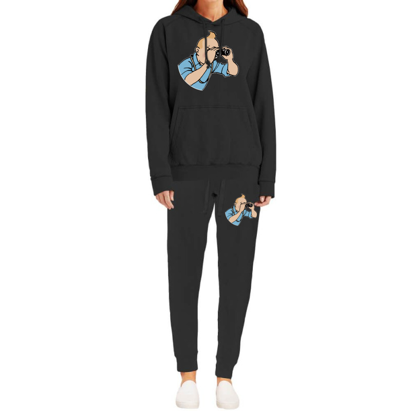 Tin Tin Binoculars Pullover Hoodie Hoodie & Jogger Set | Artistshot