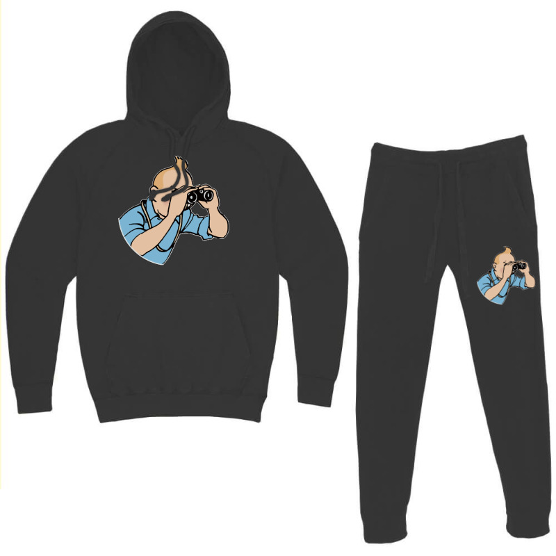 Tin Tin Binoculars Pullover Hoodie Hoodie & Jogger Set | Artistshot