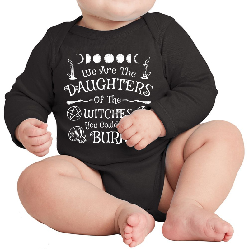 Daughters Of Witches Long Sleeve Baby Bodysuit by poppyallen | Artistshot