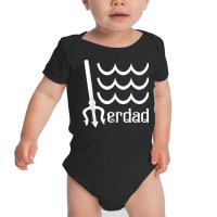 Mens Merdad With Trident And Waves Funny Dad T Shirt Baby Bodysuit | Artistshot