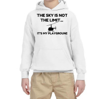 Sky Playground Helicopter Youth Hoodie | Artistshot