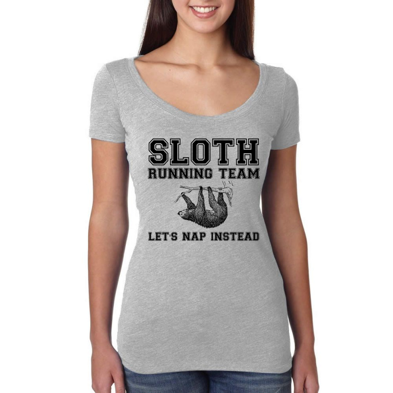 Sloth Running Team Women's Triblend Scoop T-shirt by Perfect Designers | Artistshot