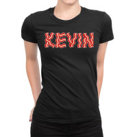 Kevin Made Out Of Bacon Novelty Bacon For Fans Ladies Fitted T-shirt | Artistshot