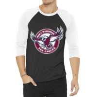 Manly-warringah-sea-eagles 3/4 Sleeve Shirt | Artistshot