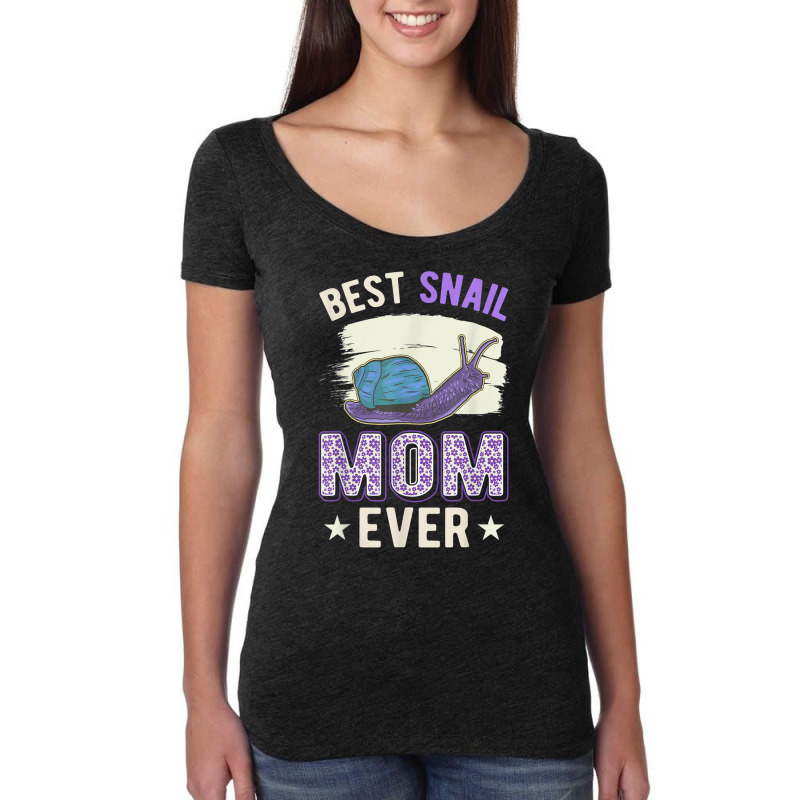 Best Snail Mom Ever Snails Roman Snail T Shirt Women's Triblend Scoop T-shirt by cm-arts | Artistshot