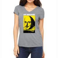 Womens Funny Shakespeare Quote I Am Shakespeare Gift For Man Women V N Women's V-neck T-shirt | Artistshot