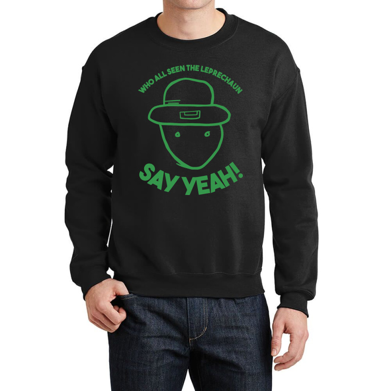 Amateur Leprechaun Sketch Mobile Alabama St Patrick's Day Crewneck Sweatshirt by trokeryth | Artistshot