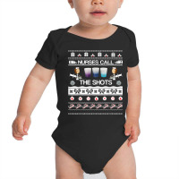 Rn Nurses Christmas Ugly Design Drinking Pun Syringe Shots T Shirt Baby Bodysuit | Artistshot