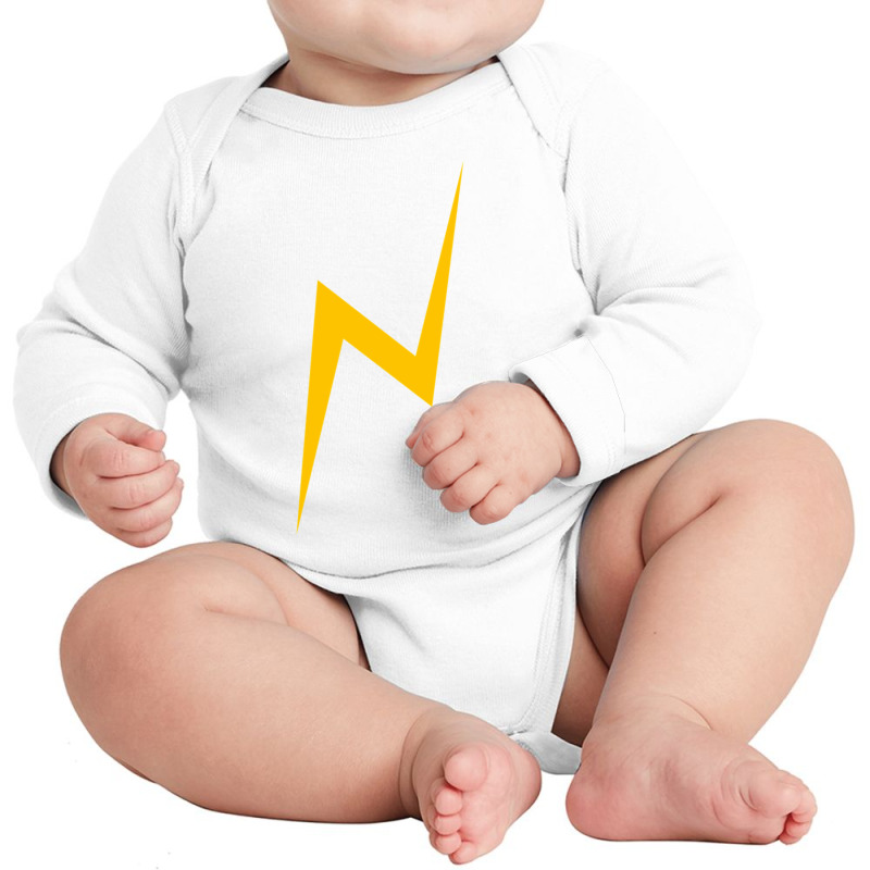 Lightning Bolt (yellow) Long Sleeve Baby Bodysuit by ardylanda | Artistshot