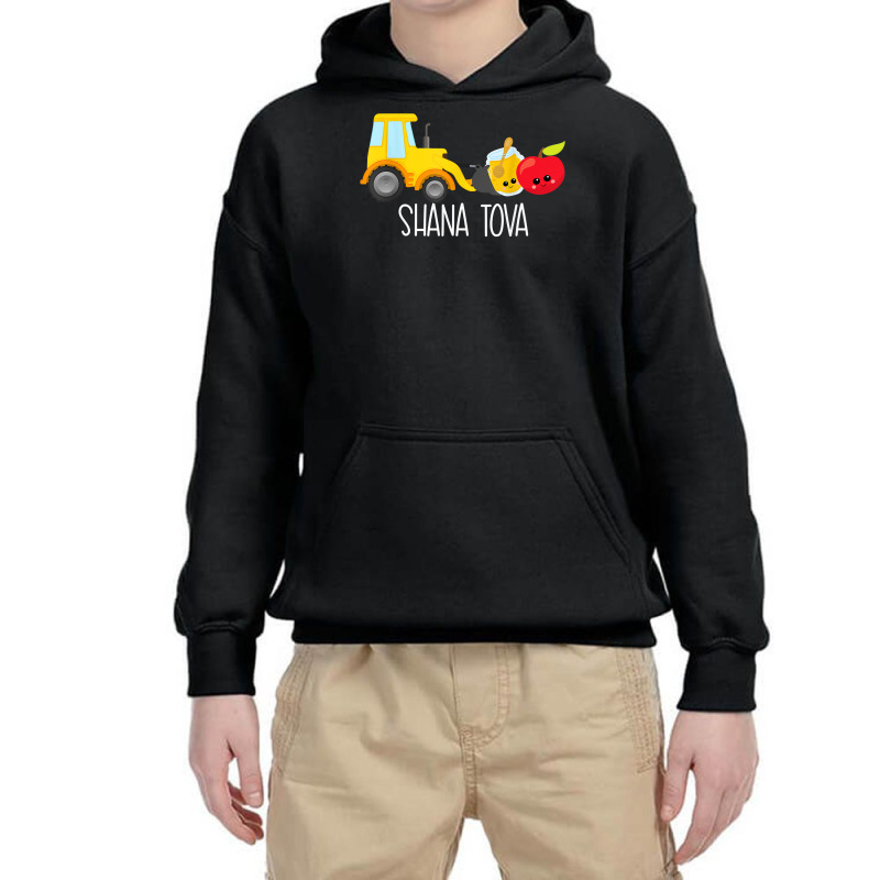 Shana Tova Trucks Loader Apple & Honey Funny Rosh Hashanah T Shirt Youth Hoodie | Artistshot