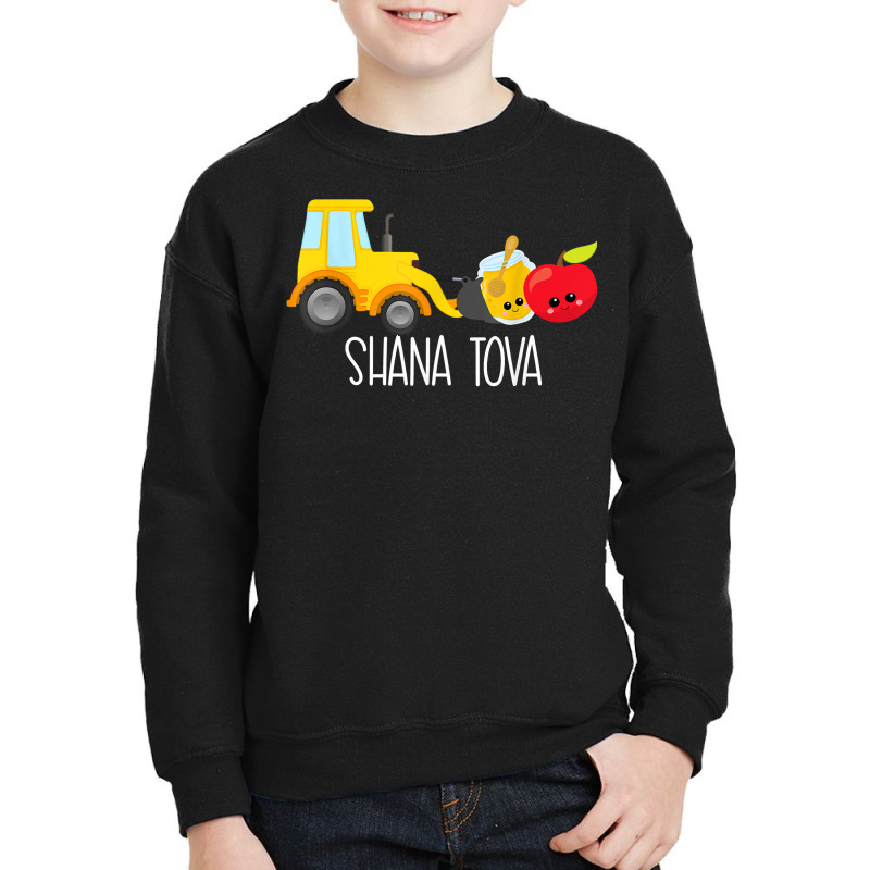 Shana Tova Trucks Loader Apple & Honey Funny Rosh Hashanah T Shirt Youth Sweatshirt | Artistshot