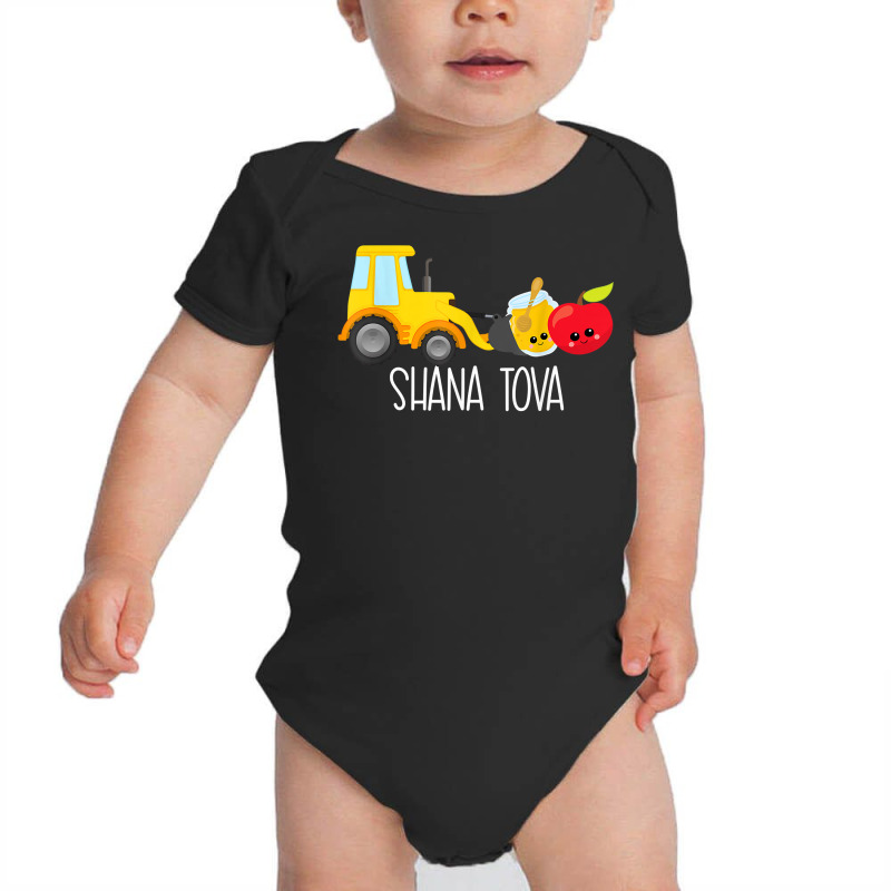 Shana Tova Trucks Loader Apple & Honey Funny Rosh Hashanah T Shirt Baby Bodysuit | Artistshot