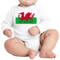 Wales National Flag Welsh Fan Bedspread Long Sleeve Baby Bodysuit | Artistshot