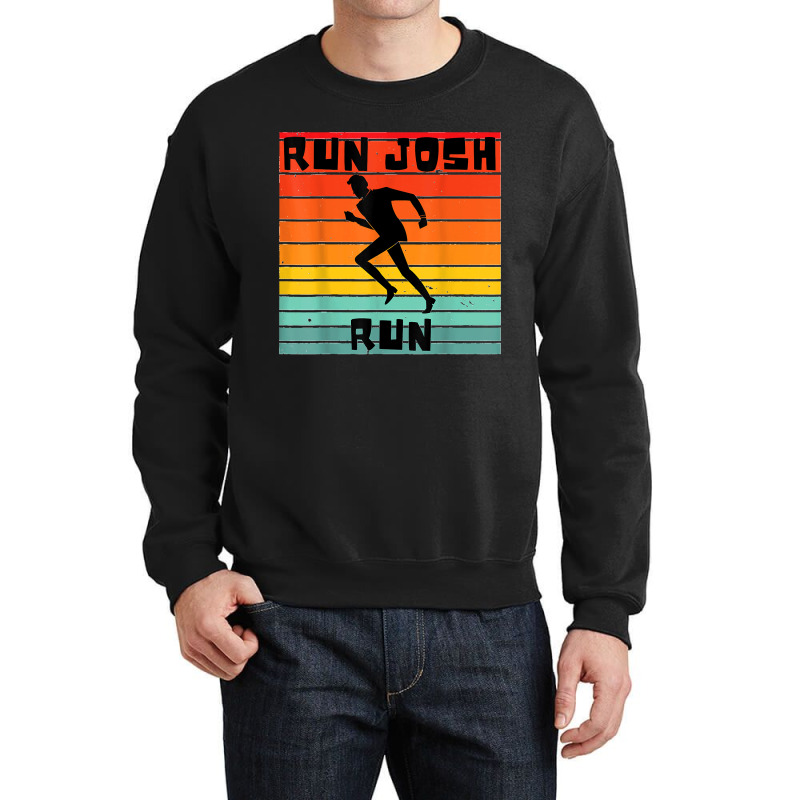 Josh Hawley Run Free Funny Josh Hawley Running Retro Stripe Crewneck Sweatshirt by AnaMercedesContreras | Artistshot